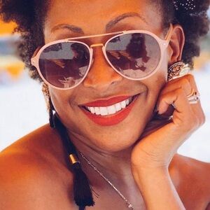 Velvet Mauve and Gold Aviator Sunglasses